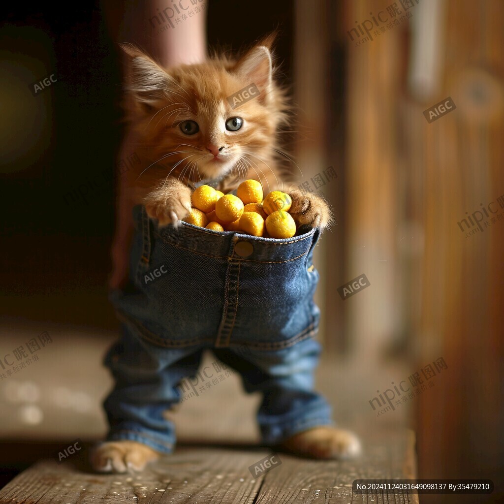 黄色小猫素材