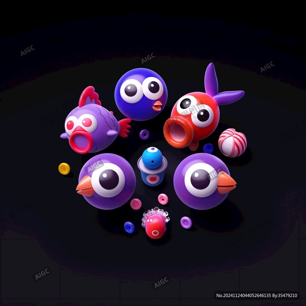3d玩具图案