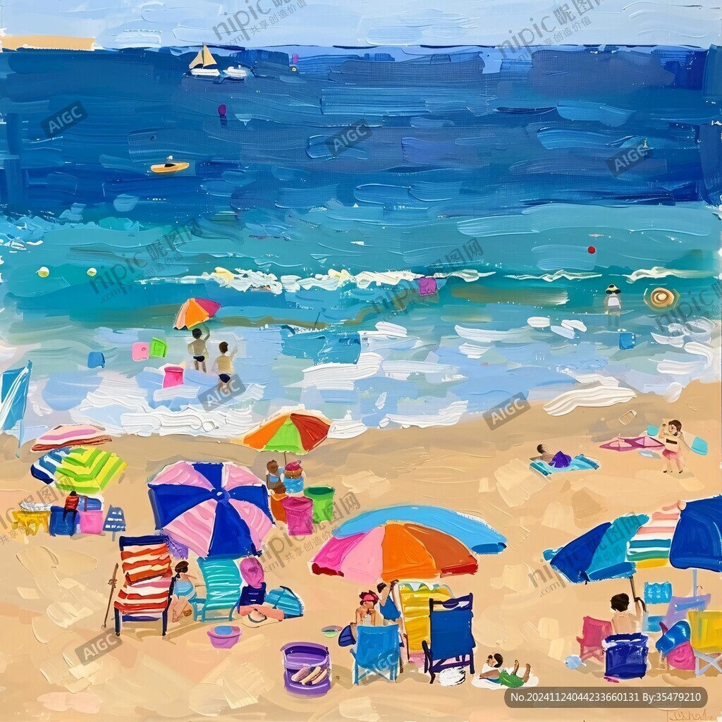 海边画