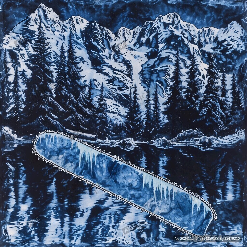 雪山画
