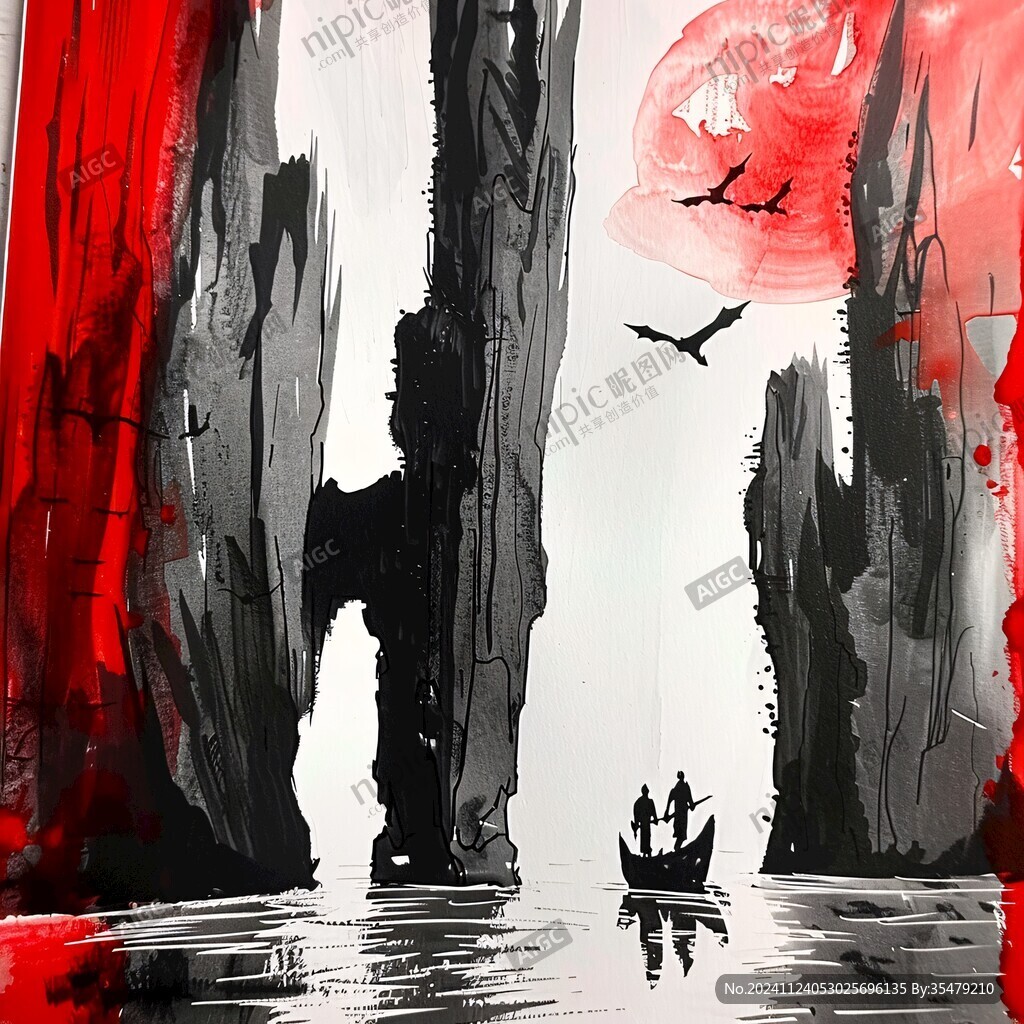 水墨禅画