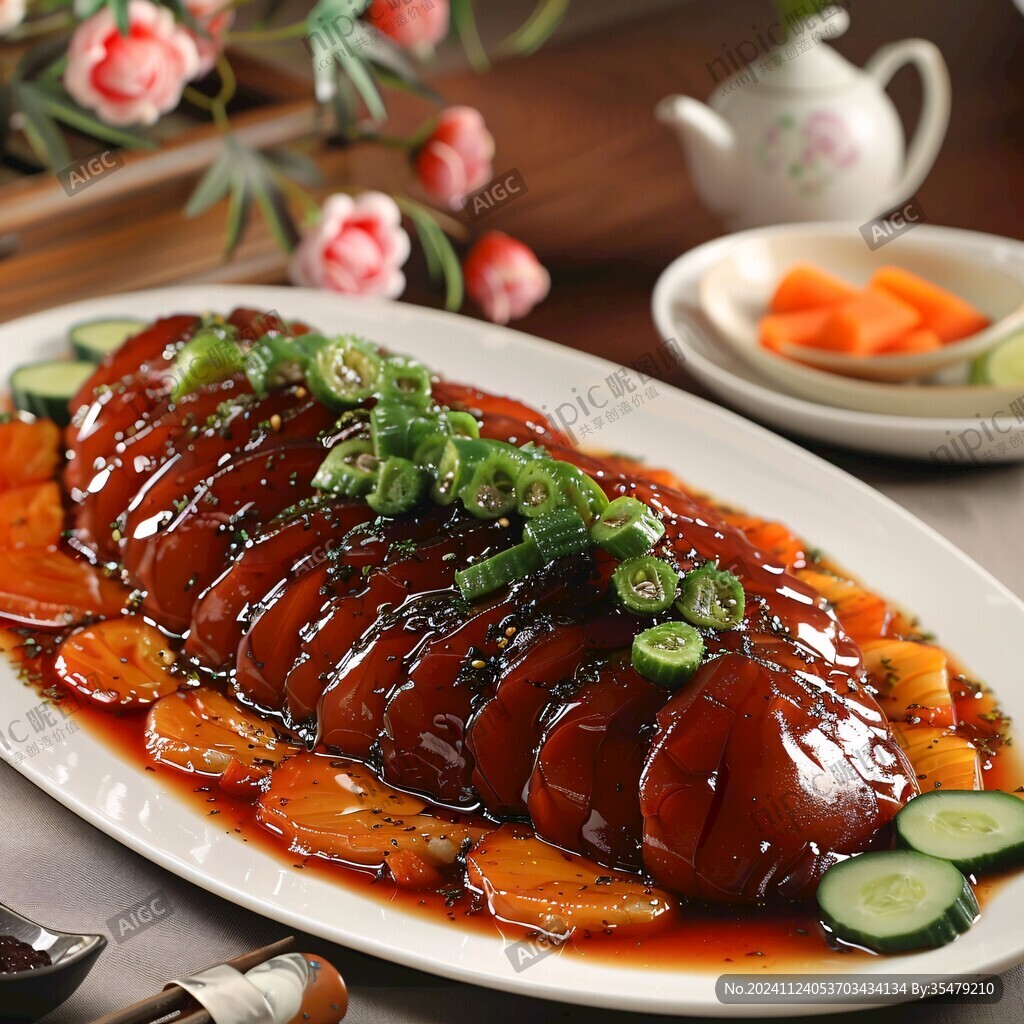 鲍汁扣圆蹄