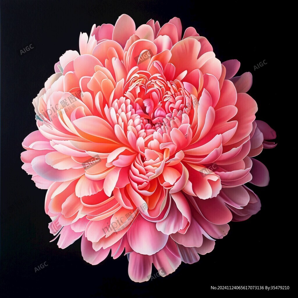 3d立体花卉牡丹