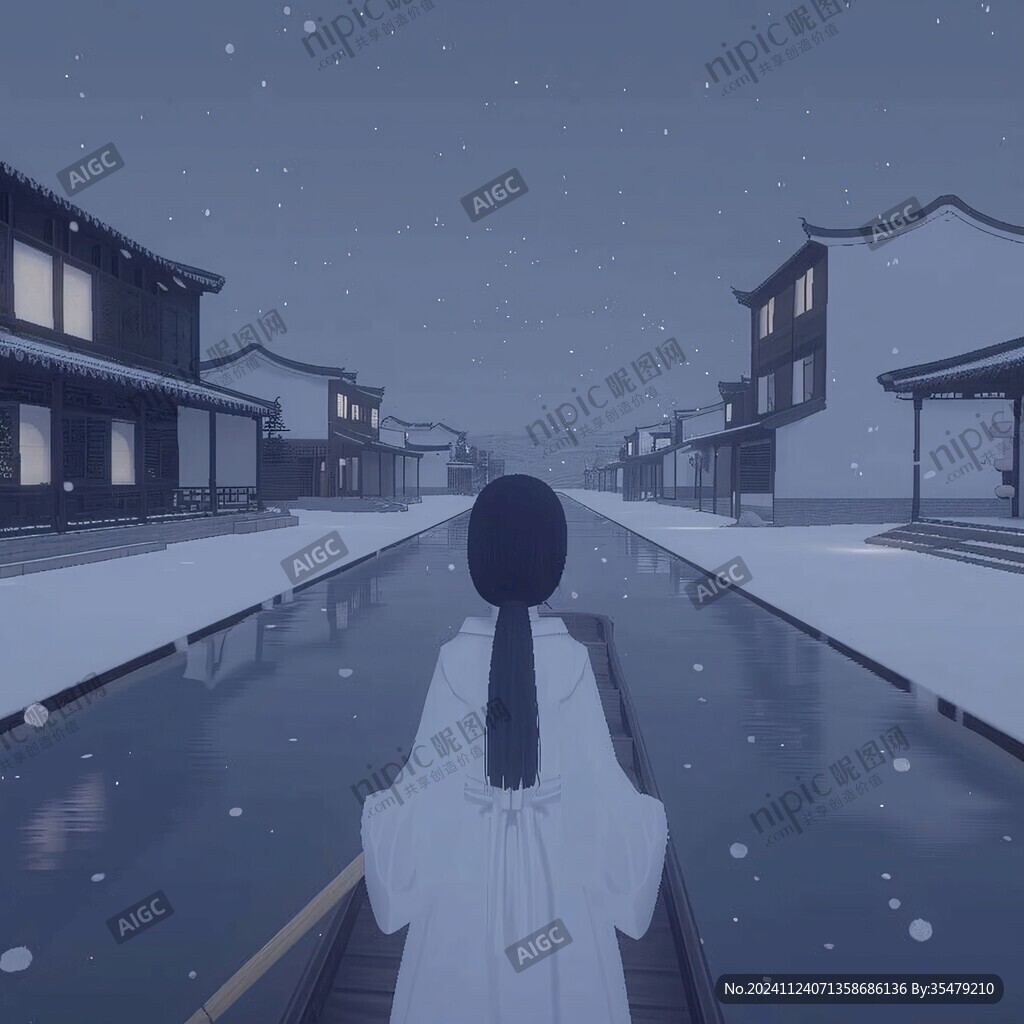 风雪夜泊