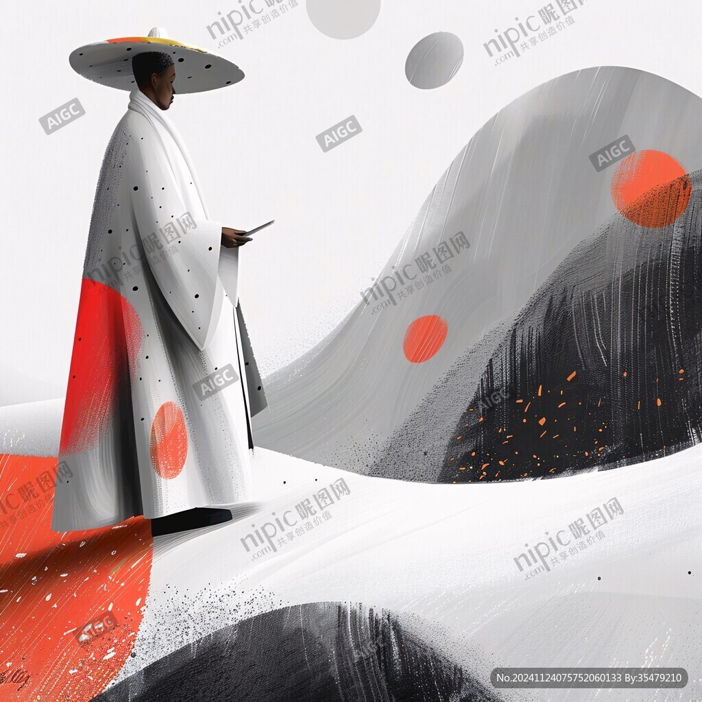 意境人物插画