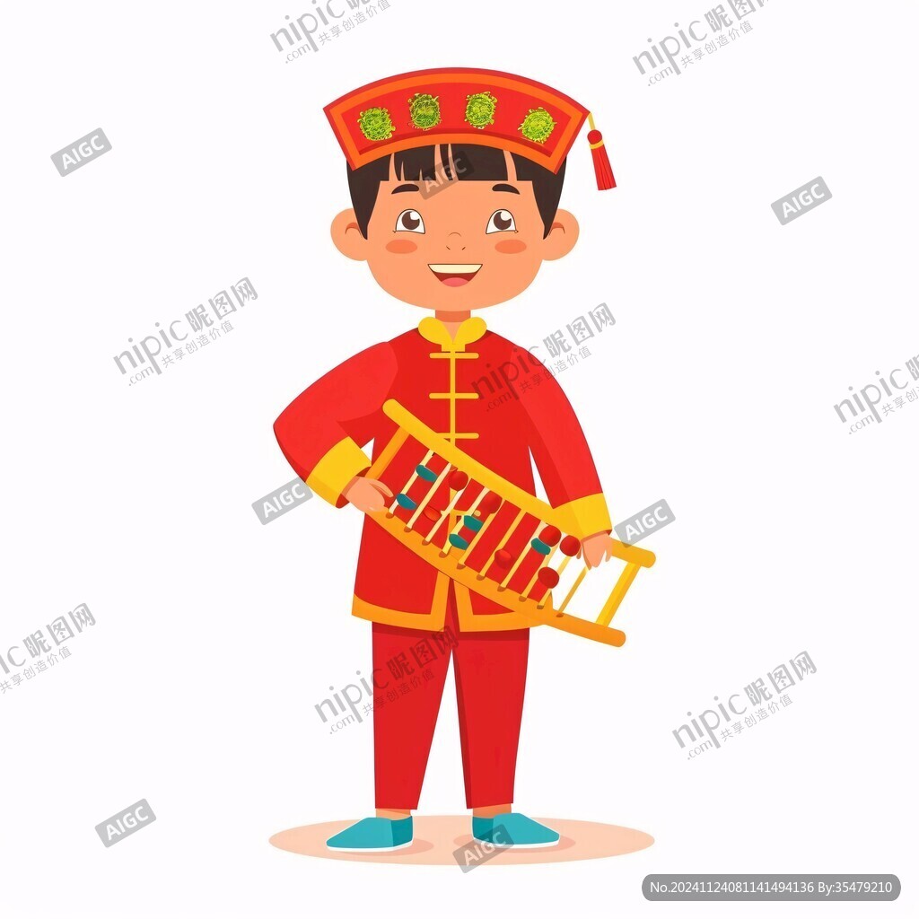 卡通民族小哥