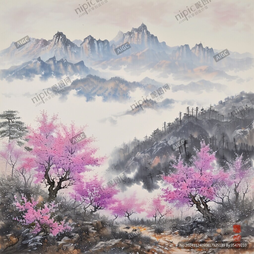 彩墨山水