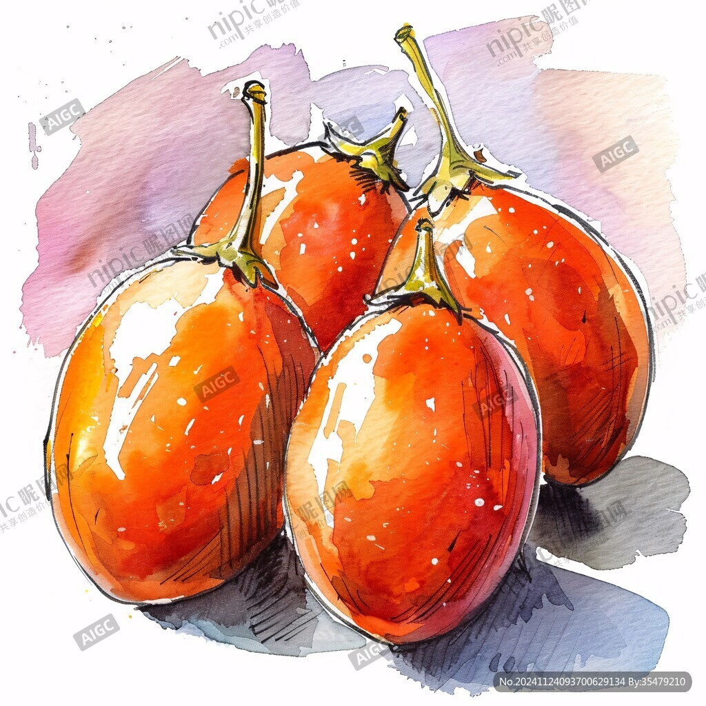 冰糖小番茄插画
