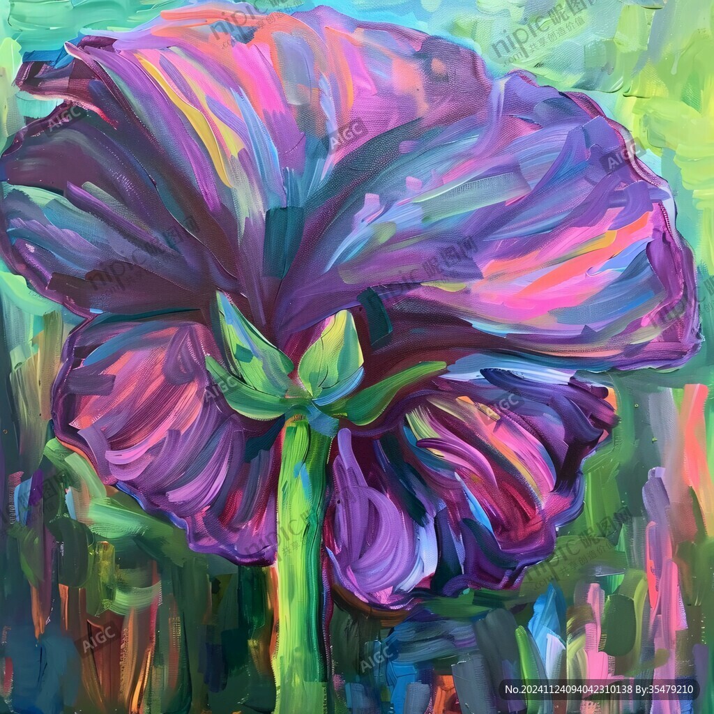 油画花瓣