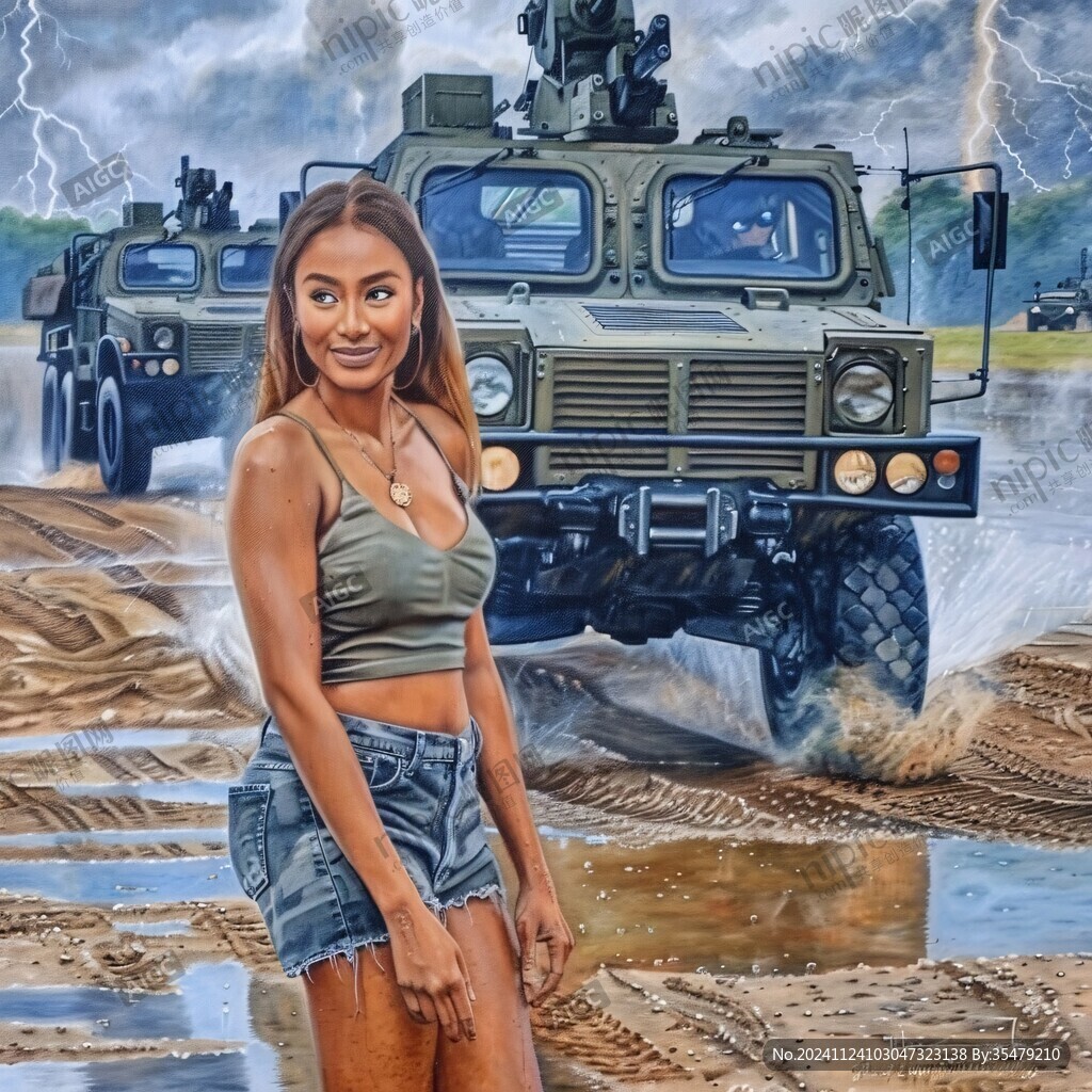 战争立体画