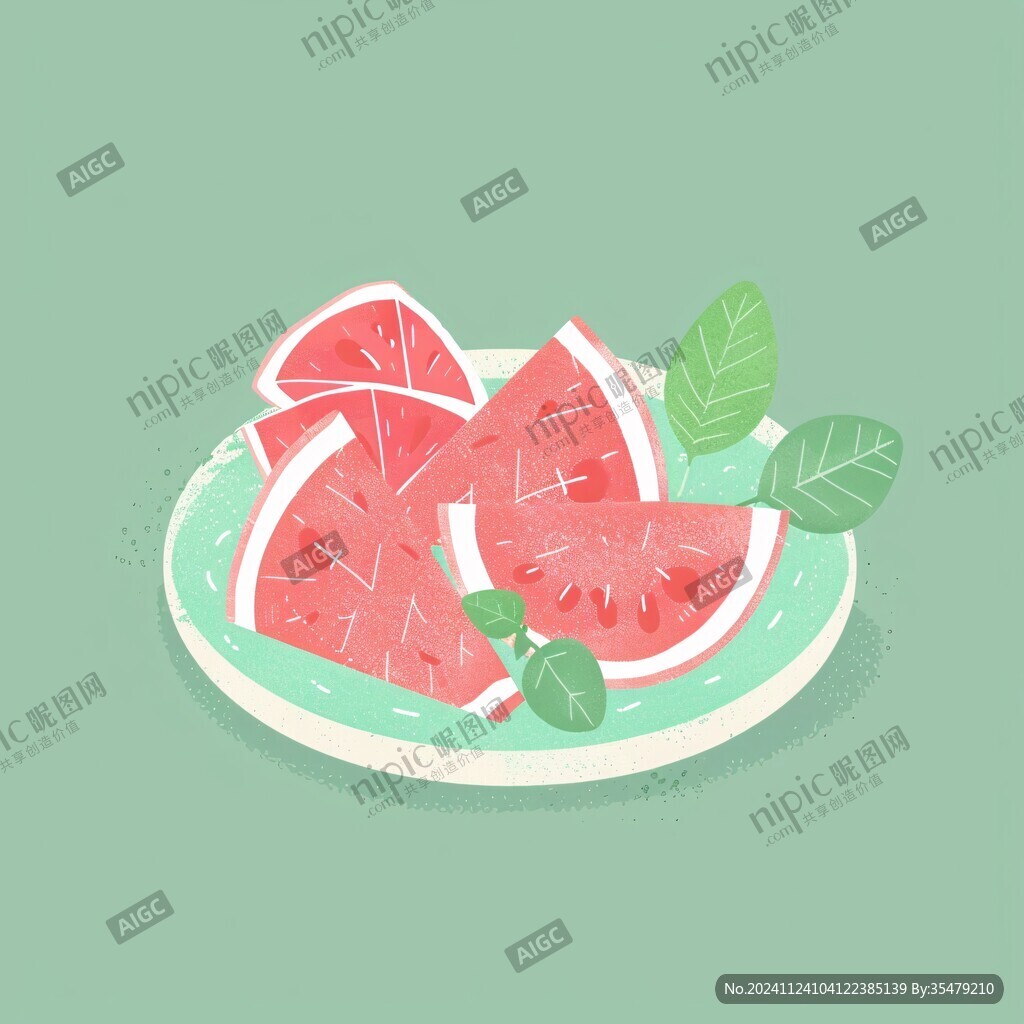 水果西瓜插画