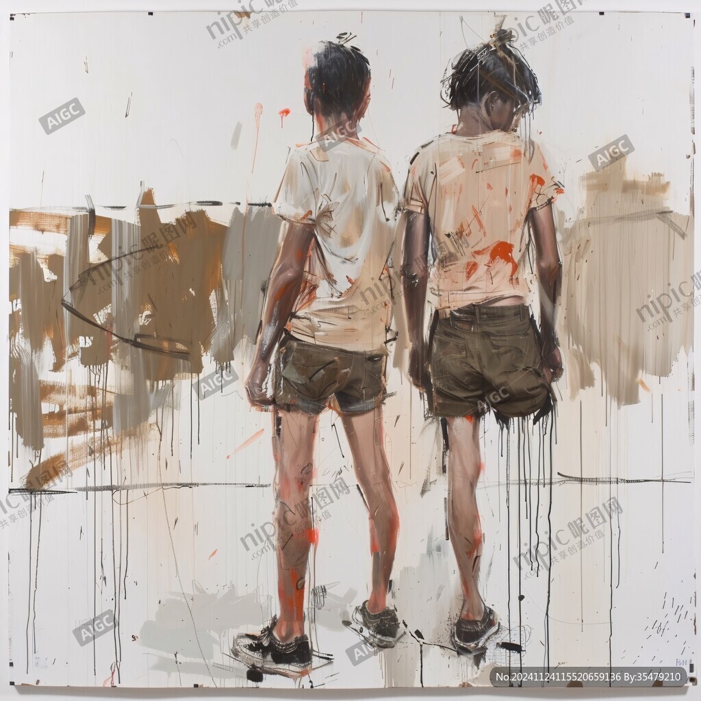 丙烯画人物