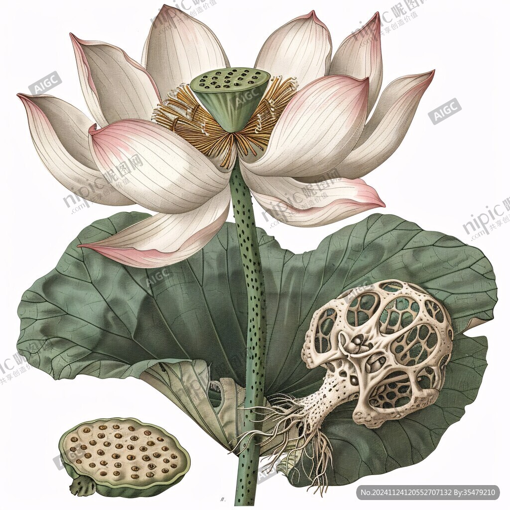 高清莲蓬插图