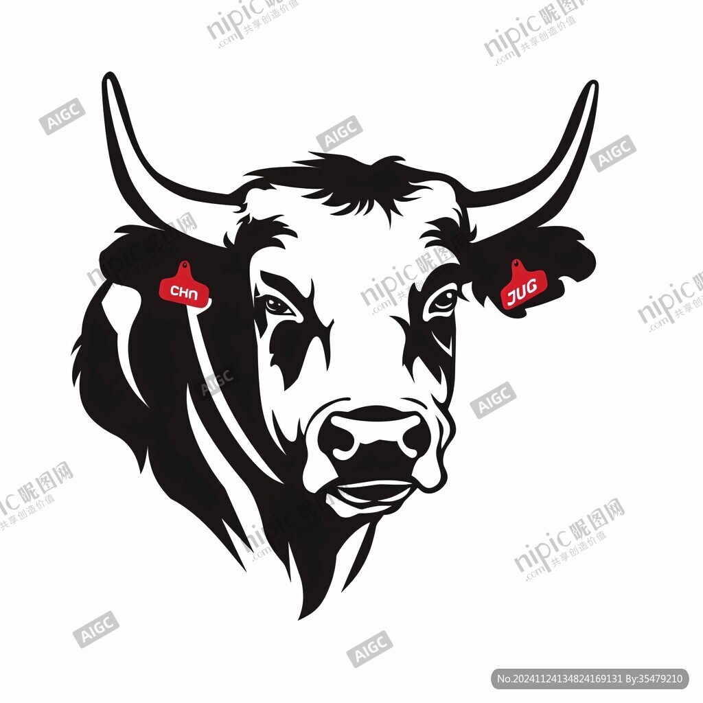 牛头图形logo