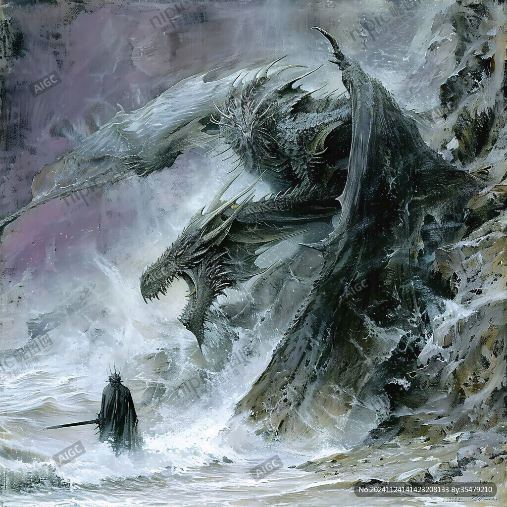 游龙插画