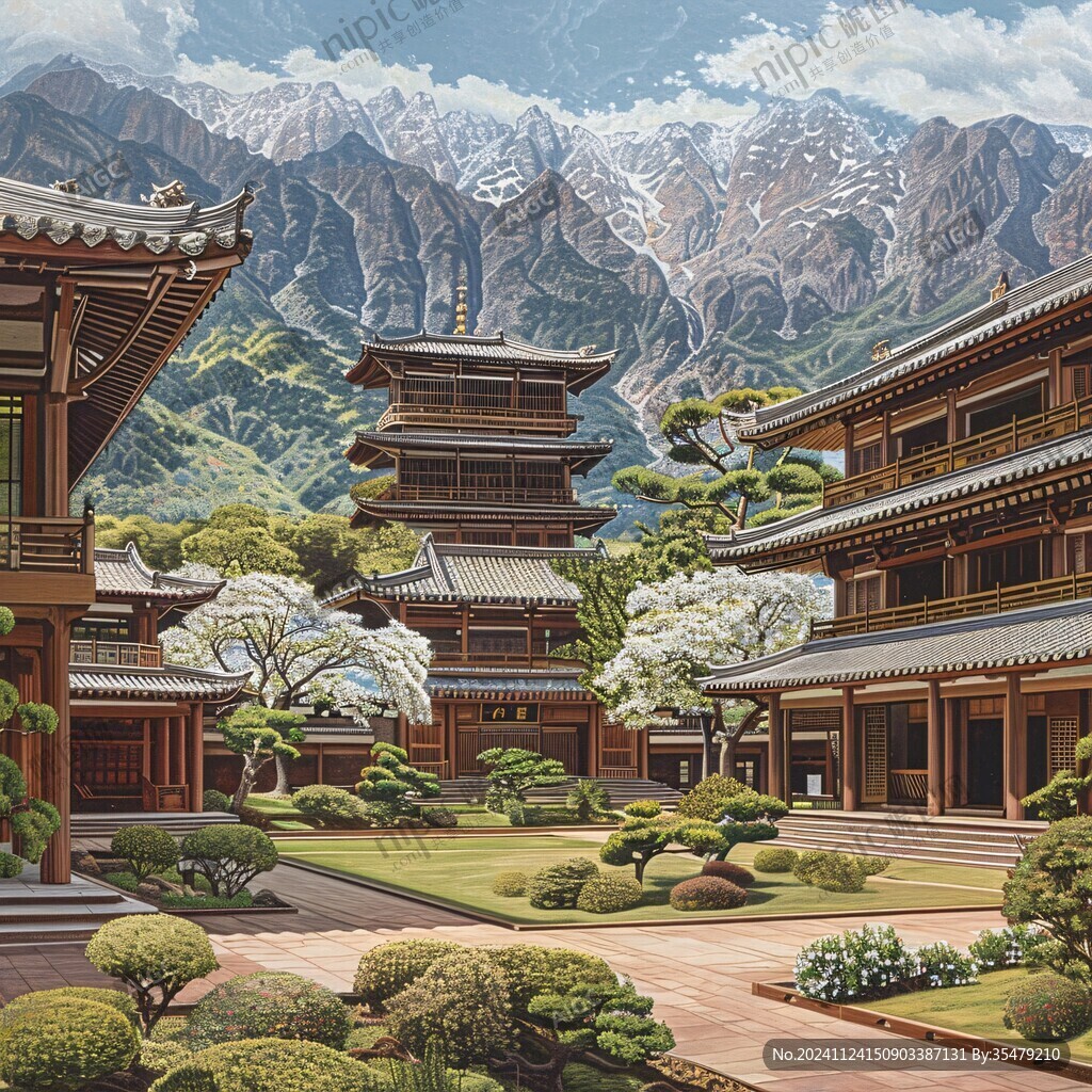 华清宫插画