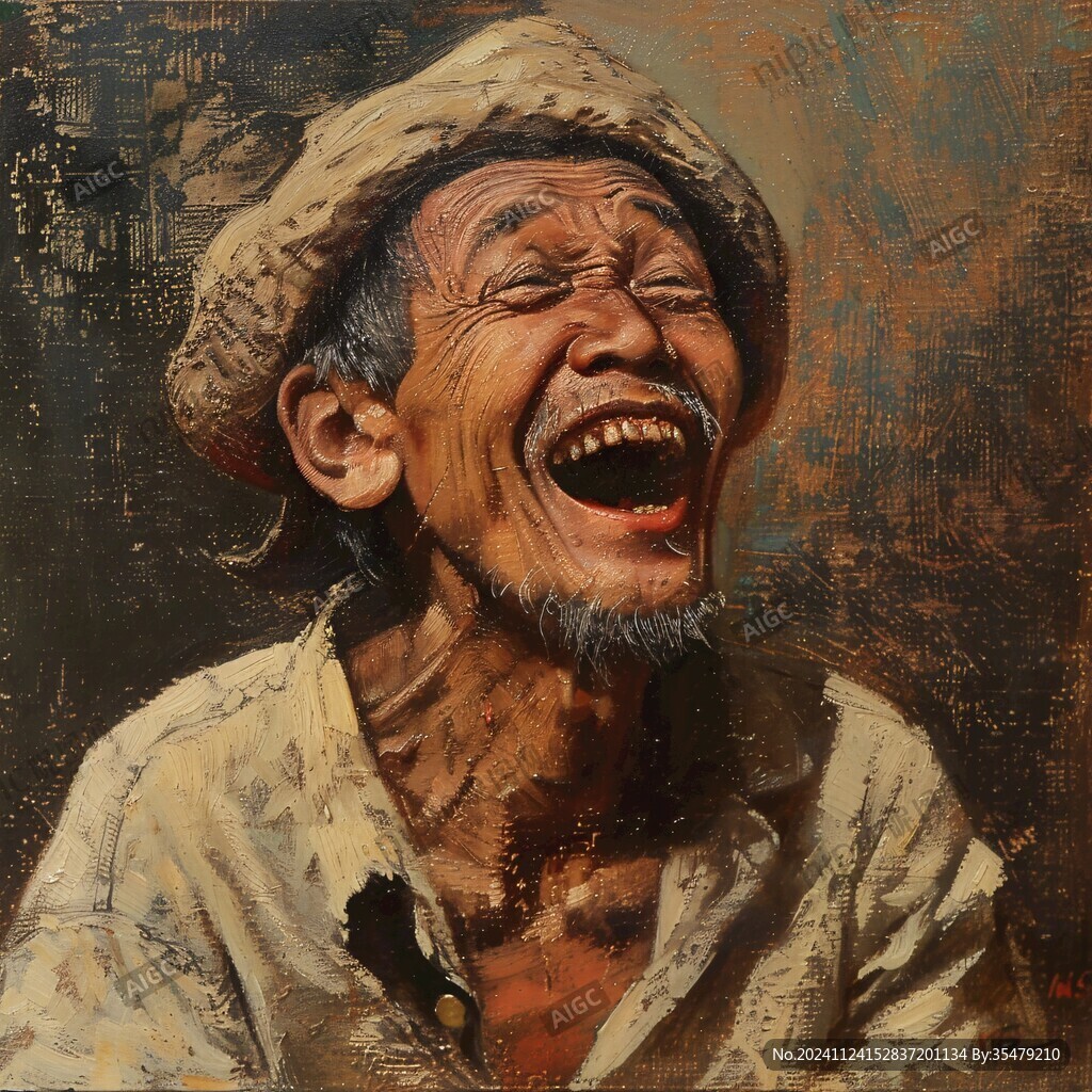 欢乐题材油画