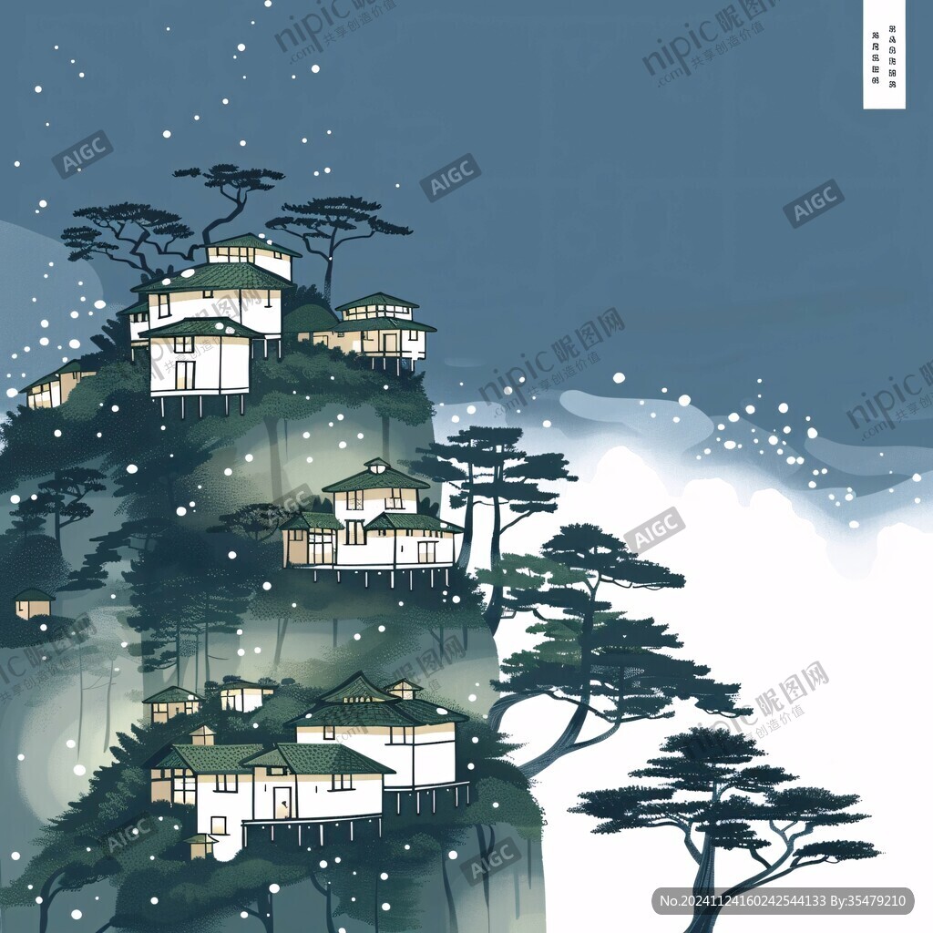 鸡鸣阁插画