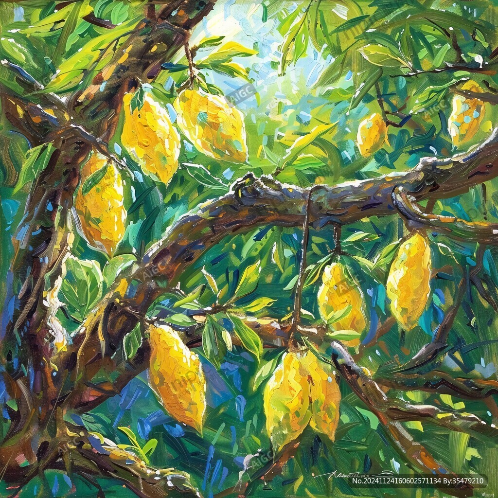 杏仁油画