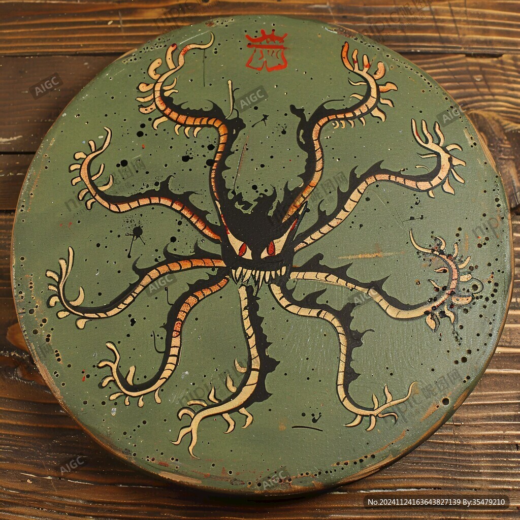 铜胎画珐琅圆形茶盘