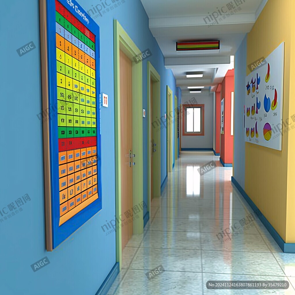 学校走廊素材