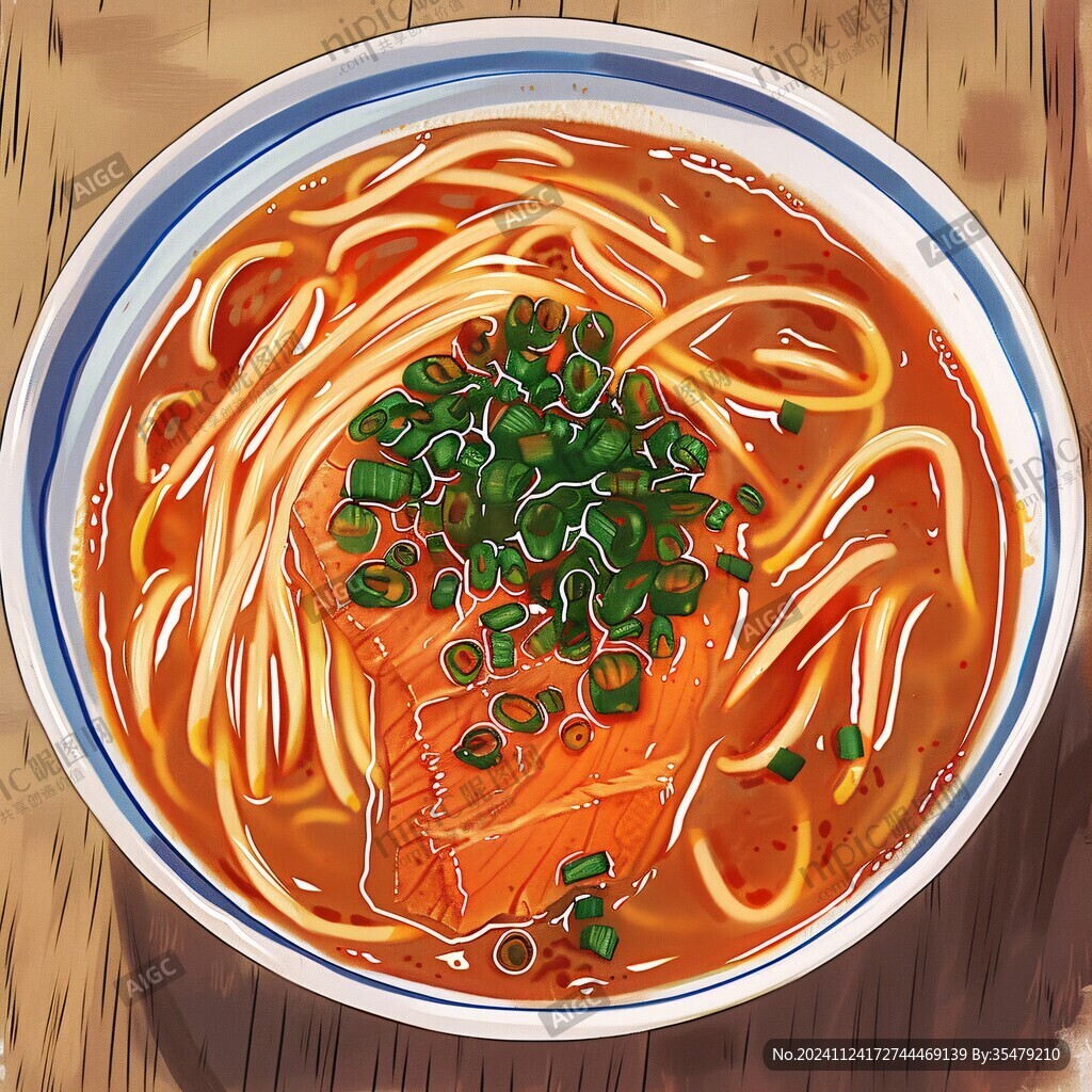 热干面插画