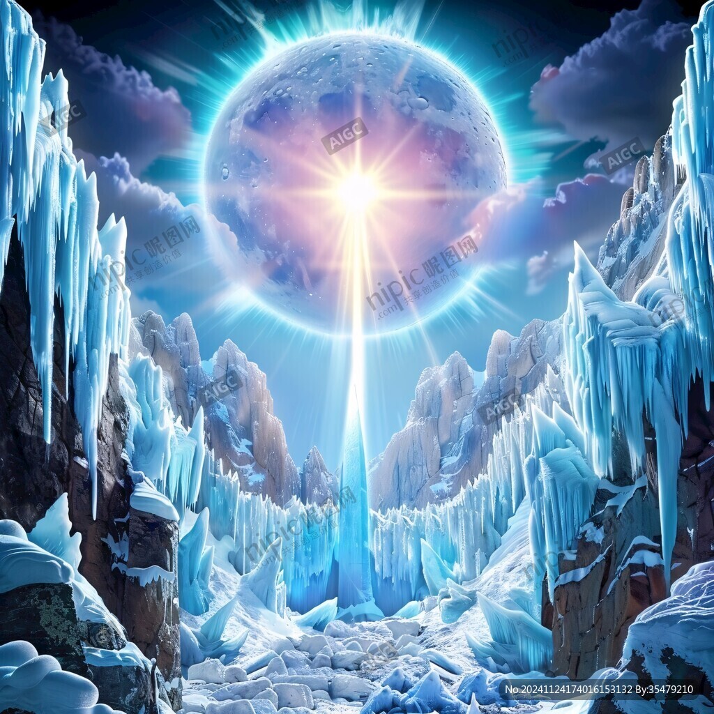 外星球幻想场景插画