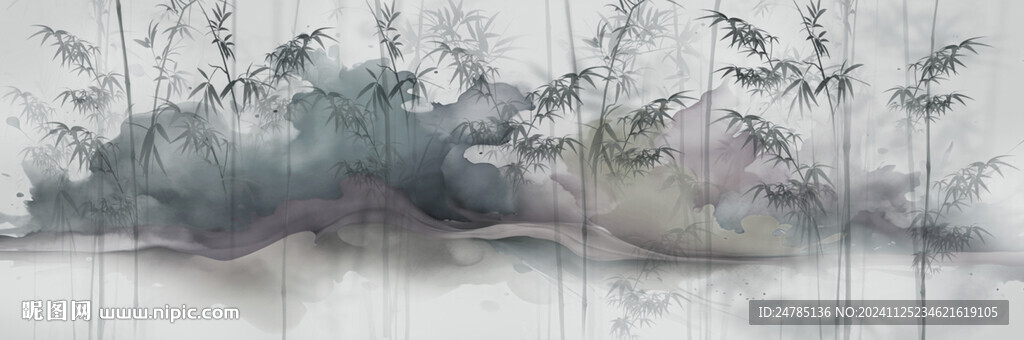 水墨竹子