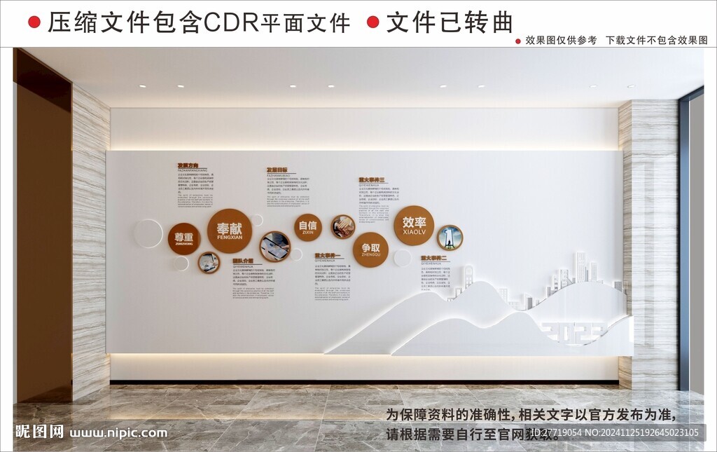 现代企业文化墙
