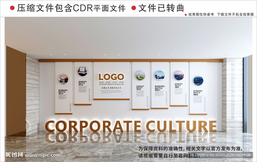 现代企业文化墙