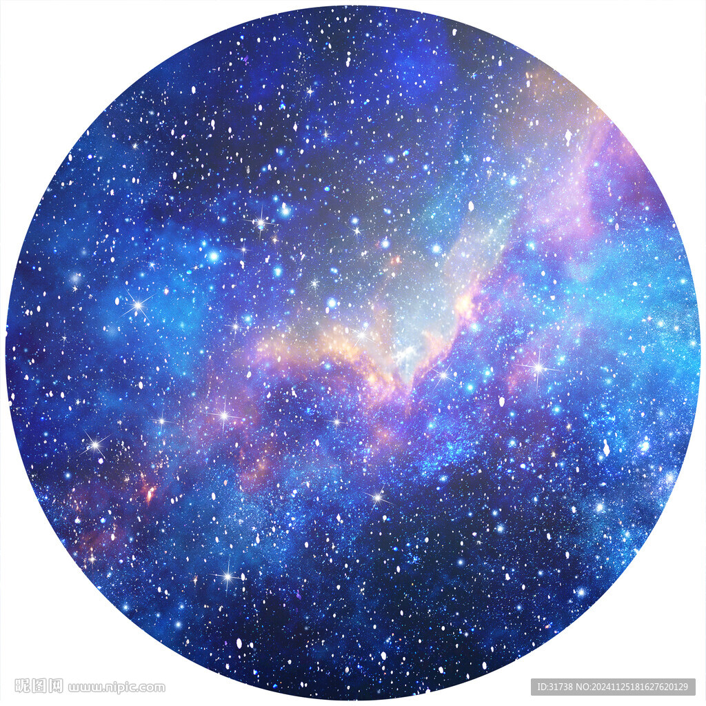 圆形星空软膜天花背景画