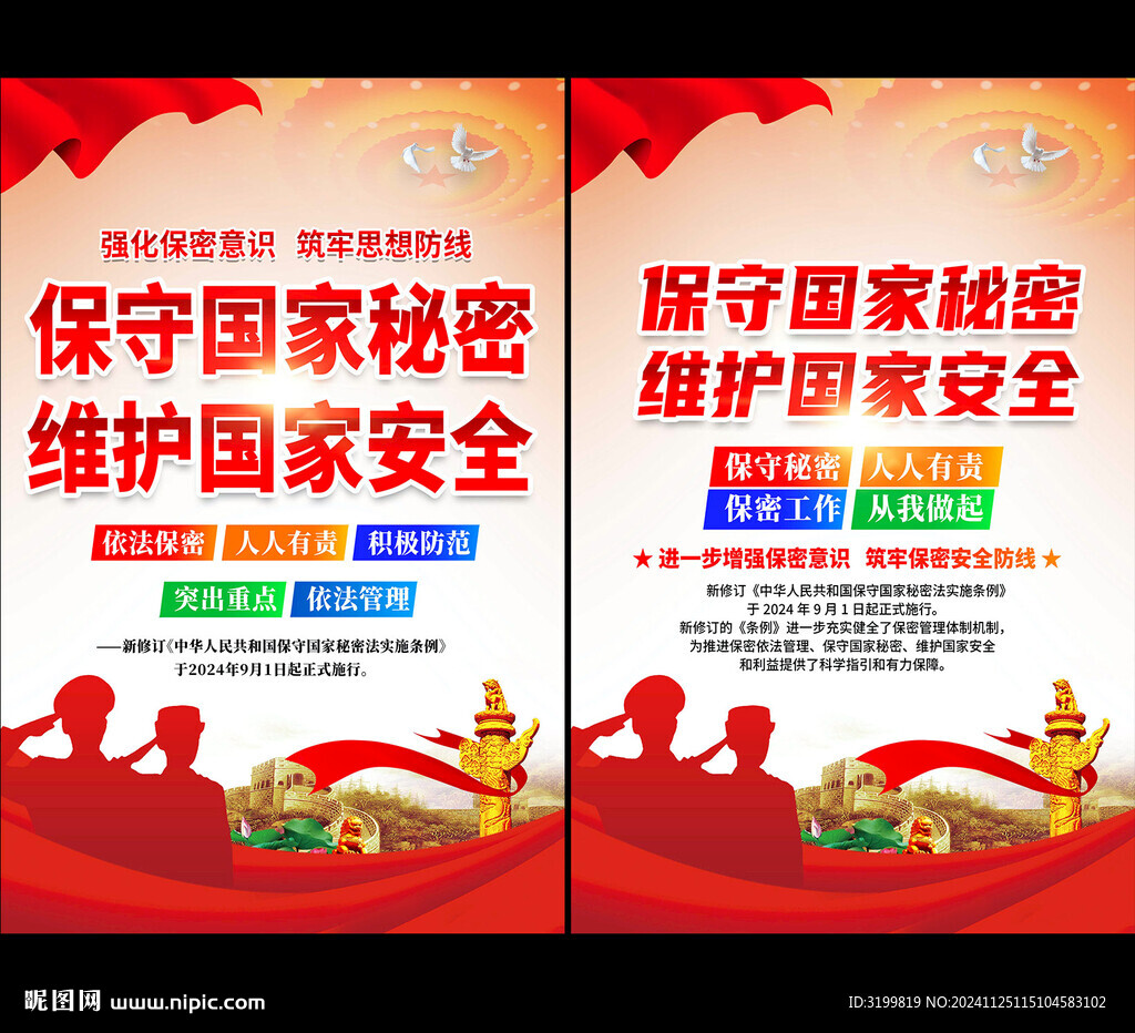 保守国家秘密法海报