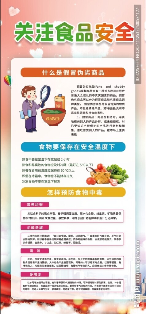 食品安全展架