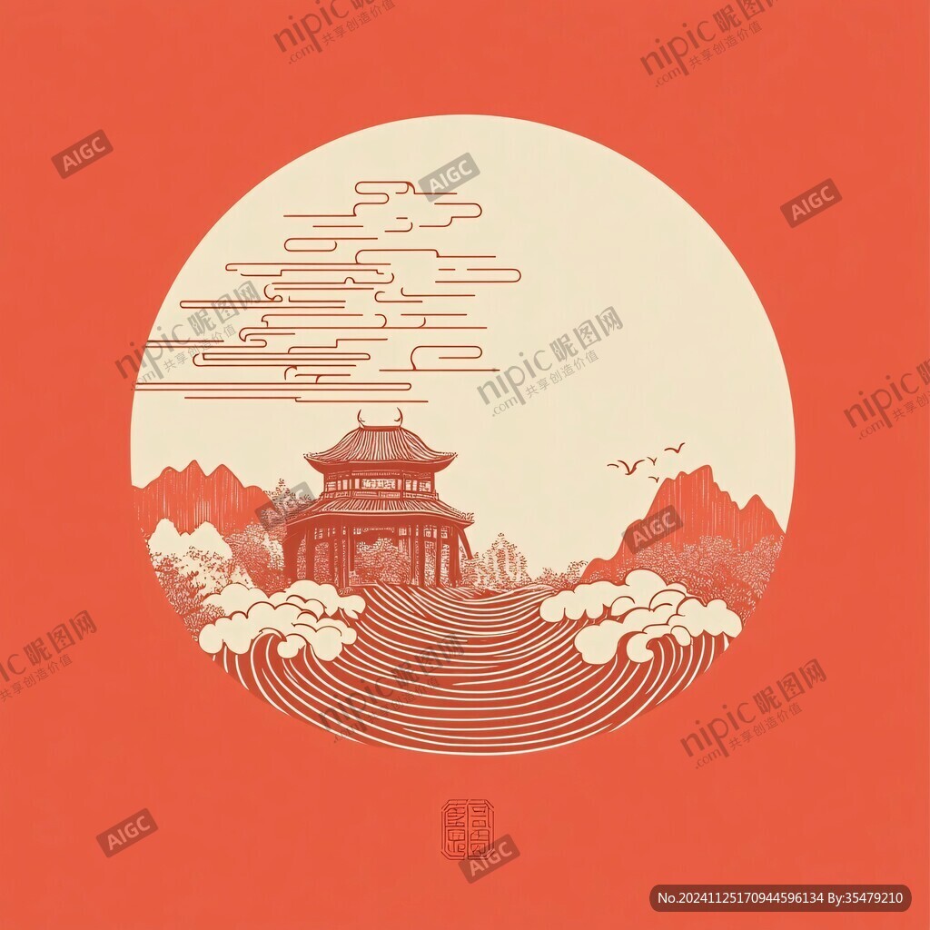 黄鹤楼插画
