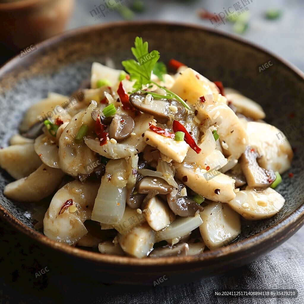 山药炒菌