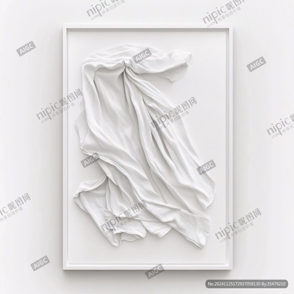 白色装饰画