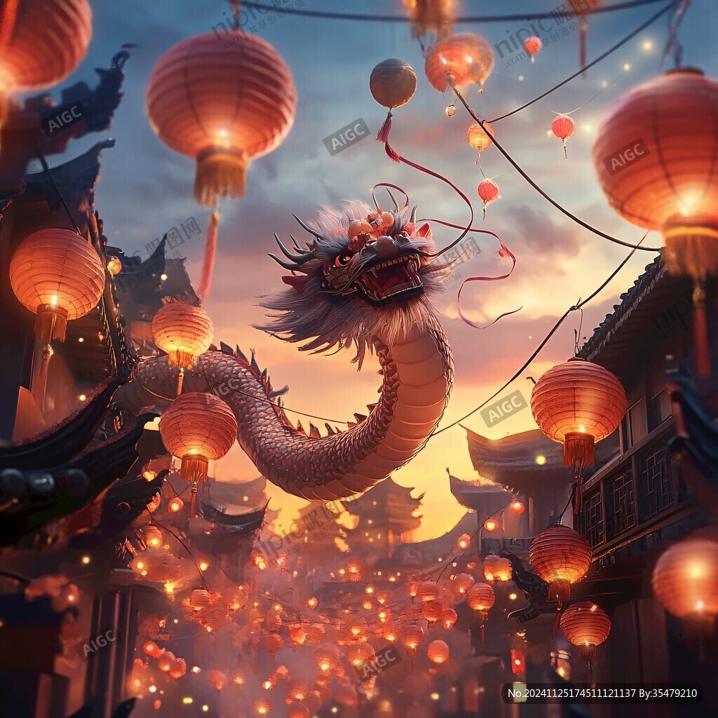 龙年横版插画