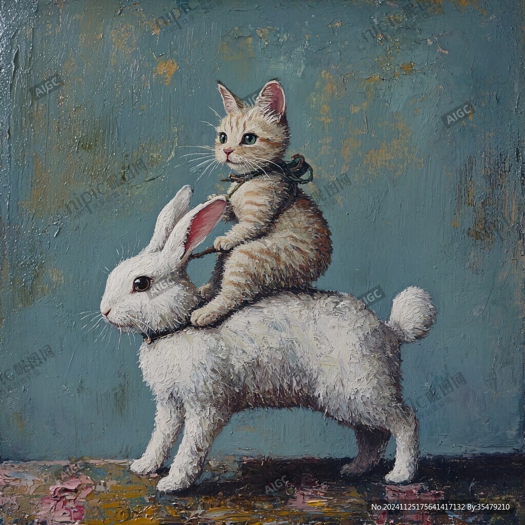 猫咪油画