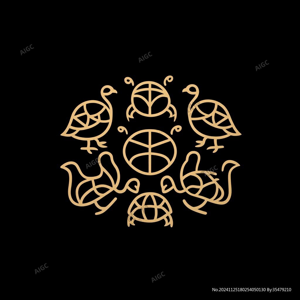 线条小鸟logo