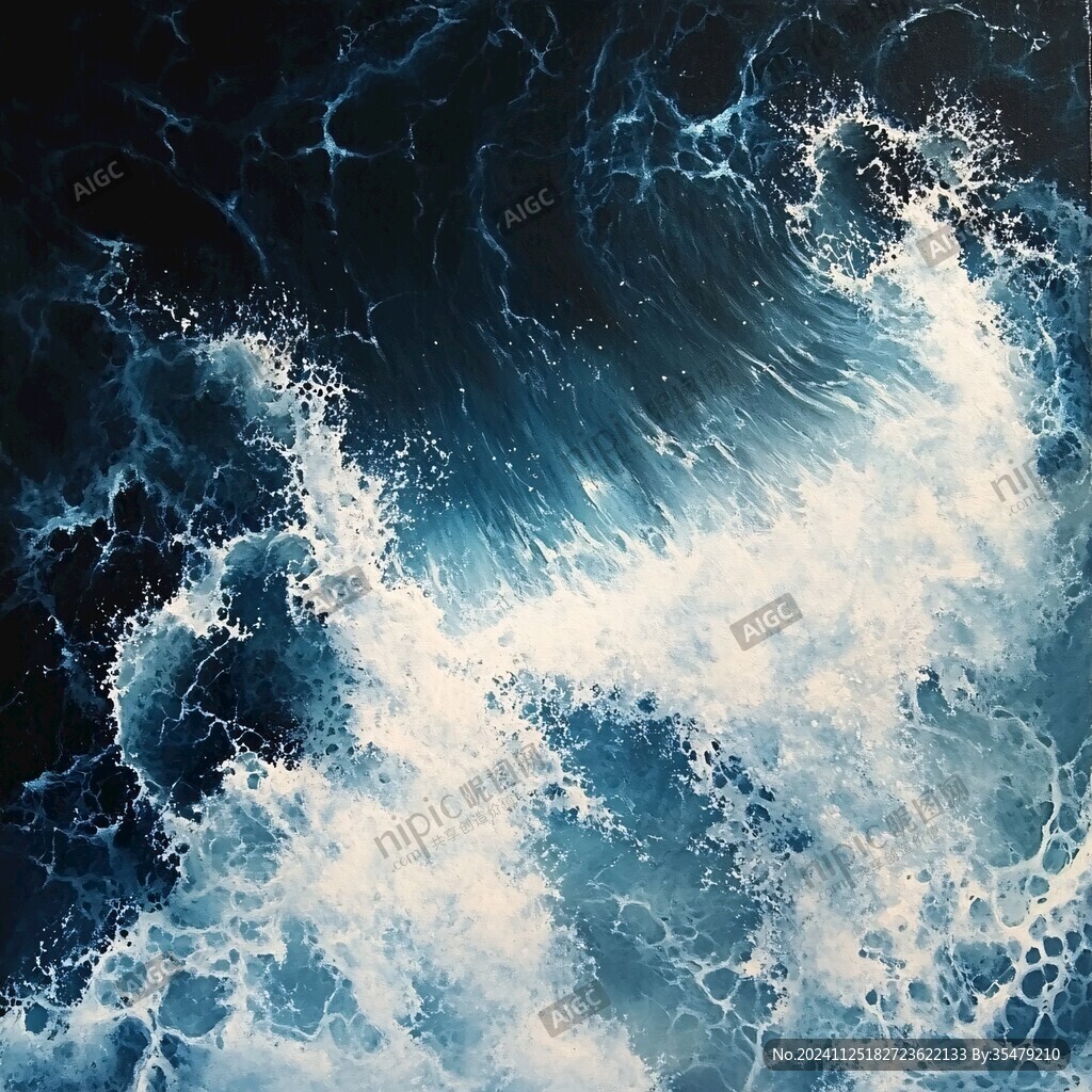 海洋流动装饰画