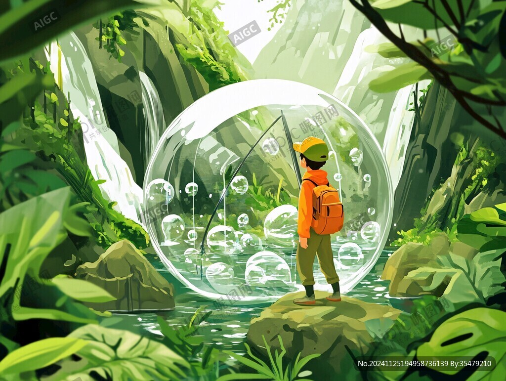 大自然插画包装插画