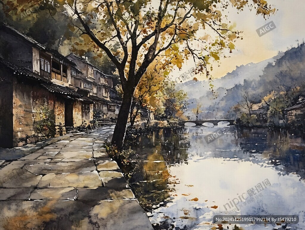 云水谣水彩