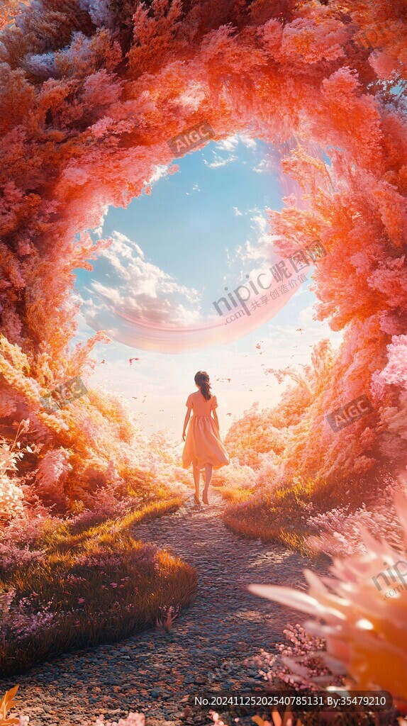 梦幻风景女孩