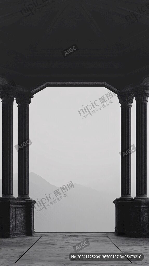 简约石亭
