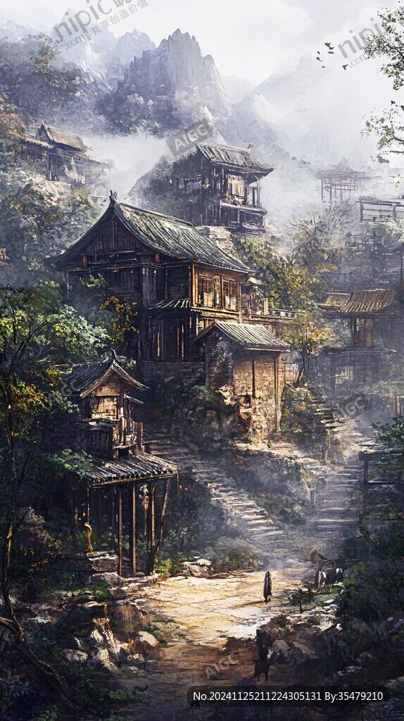 古风场景概念图