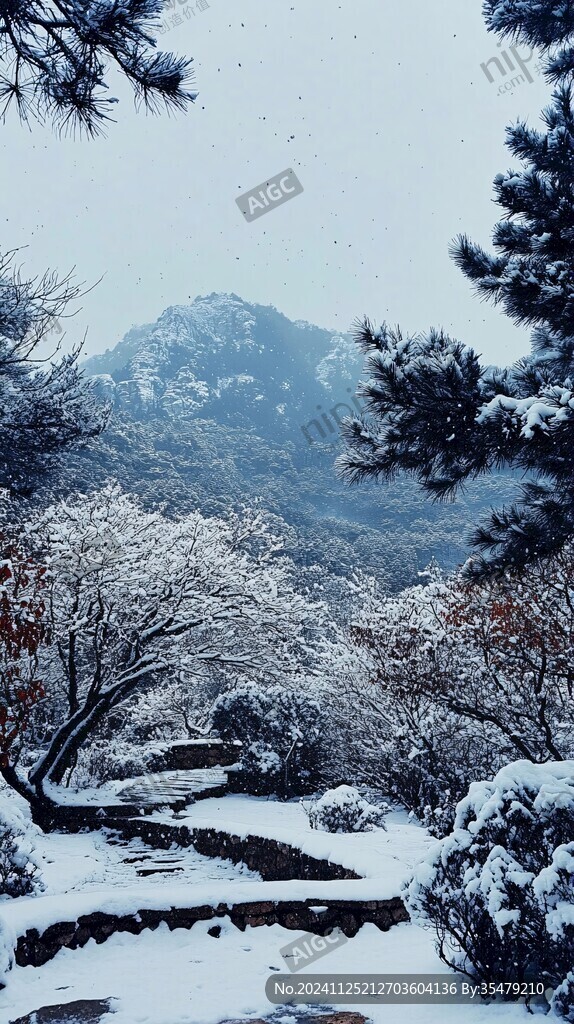 嵩山冬日风光