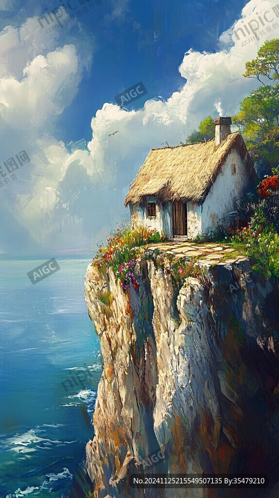 悬崖上的房屋