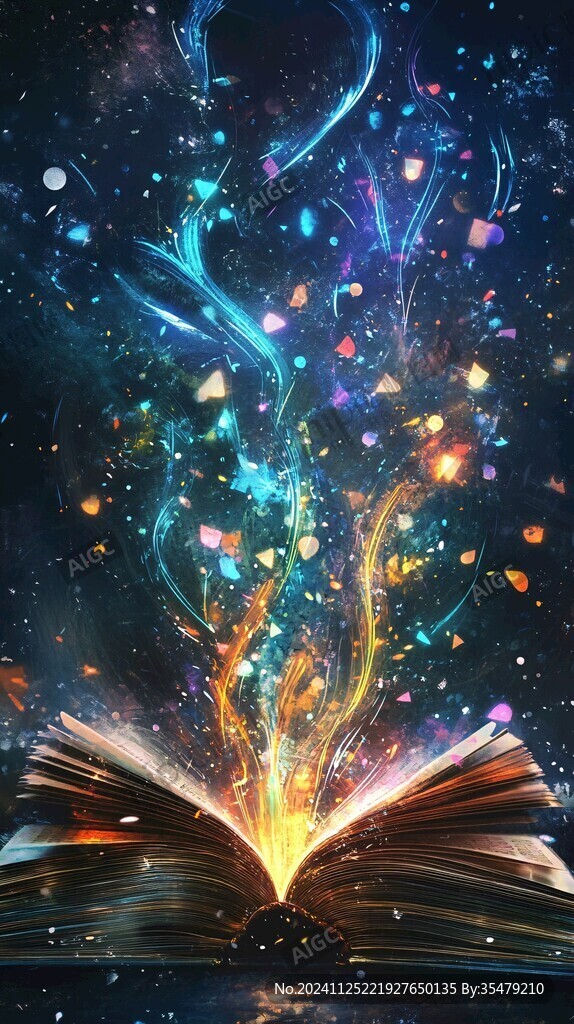 梦幻插画奇幻炫光