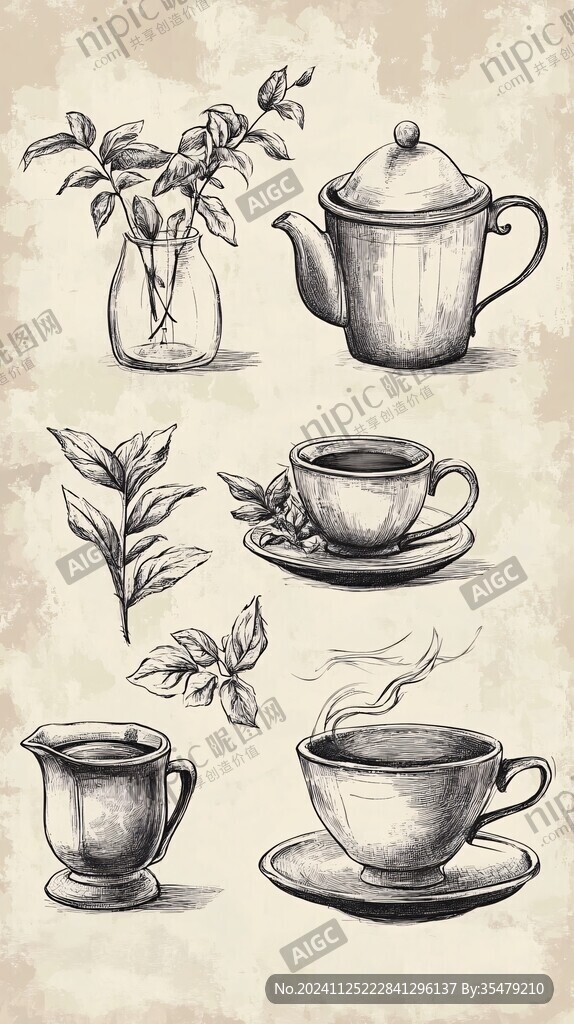 茶叶绘图