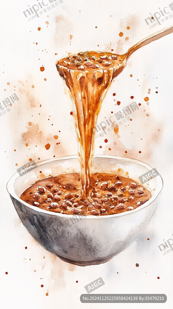 红油米粉插画